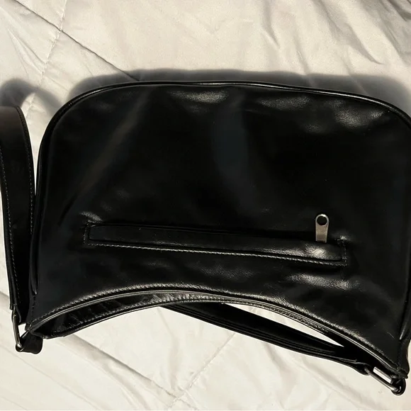 DAWLI Genuine Black Leather Handbag Purse bag LIKE NEW Gorgeous - Picture 4 of 10